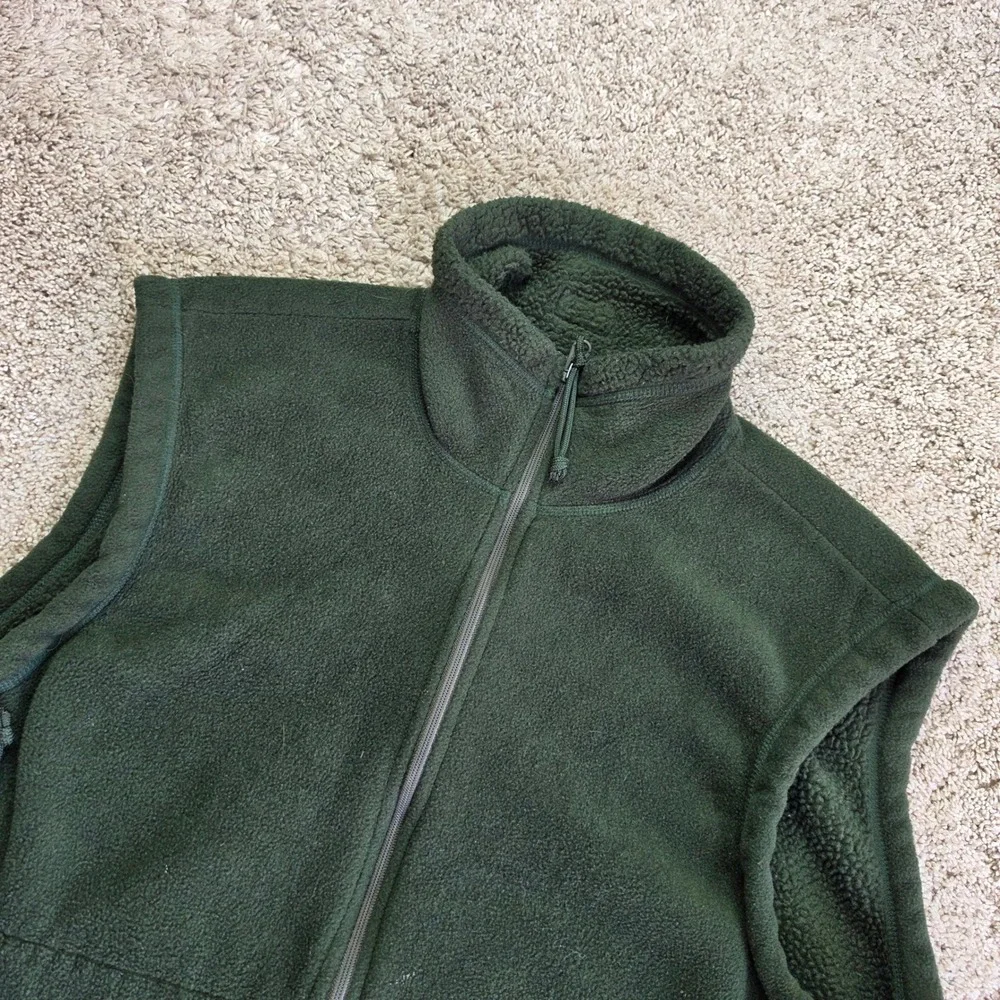 VINTAGE REI Polartec Fleece Vest Mens M Green Outdoor Casual Lightweight Hiking